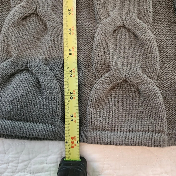 Hannah cable knit sweater dress with glossy buttons size medium women - Picture 4 of 10